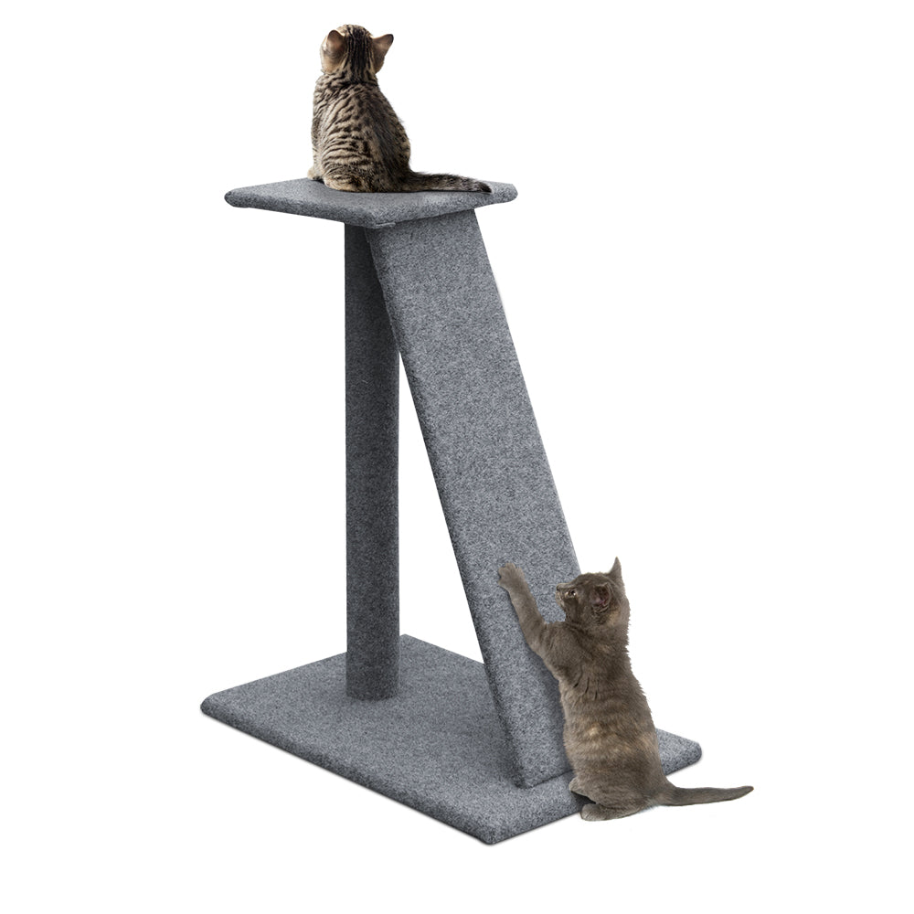 i.Pet 82cm Cat Tree Scratching Post Tower Grey