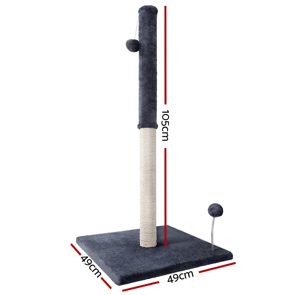 Xena 105cm Cat Tree Scratching Post Condo Grey