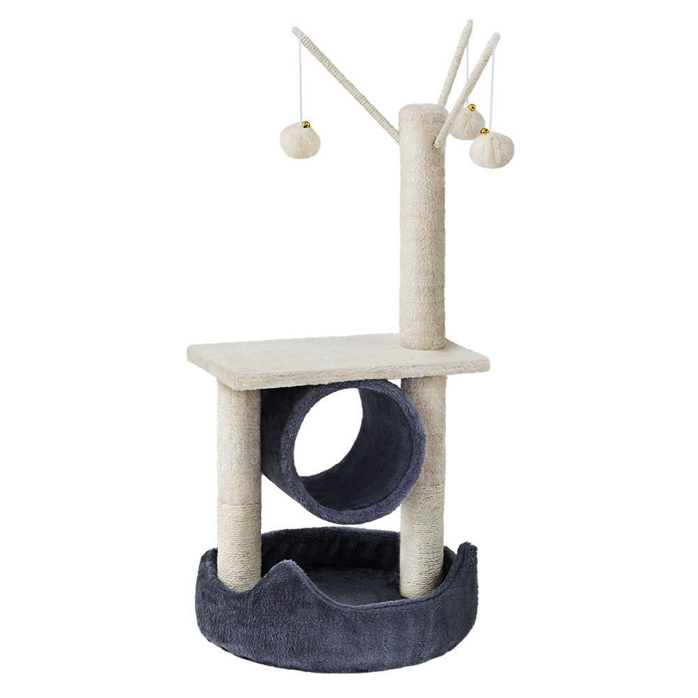 Duomo 76cm Cat Tree Scratching Post Tower Grey