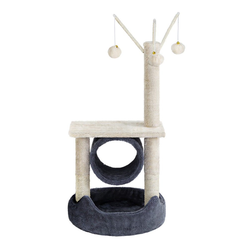 Duomo 76cm Cat Tree Scratching Post Tower Grey
