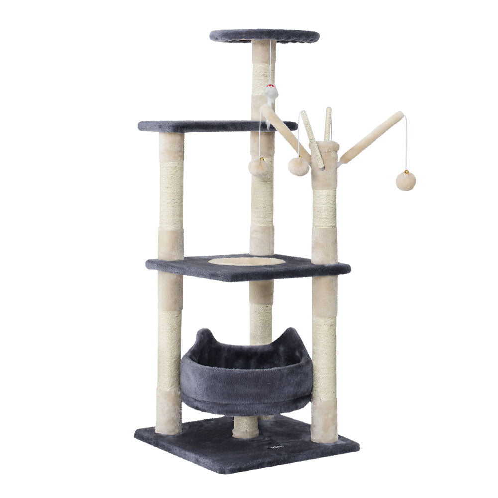 Myra 110cm Cat Tree Tower Scratching Post Wood Condo House Toys