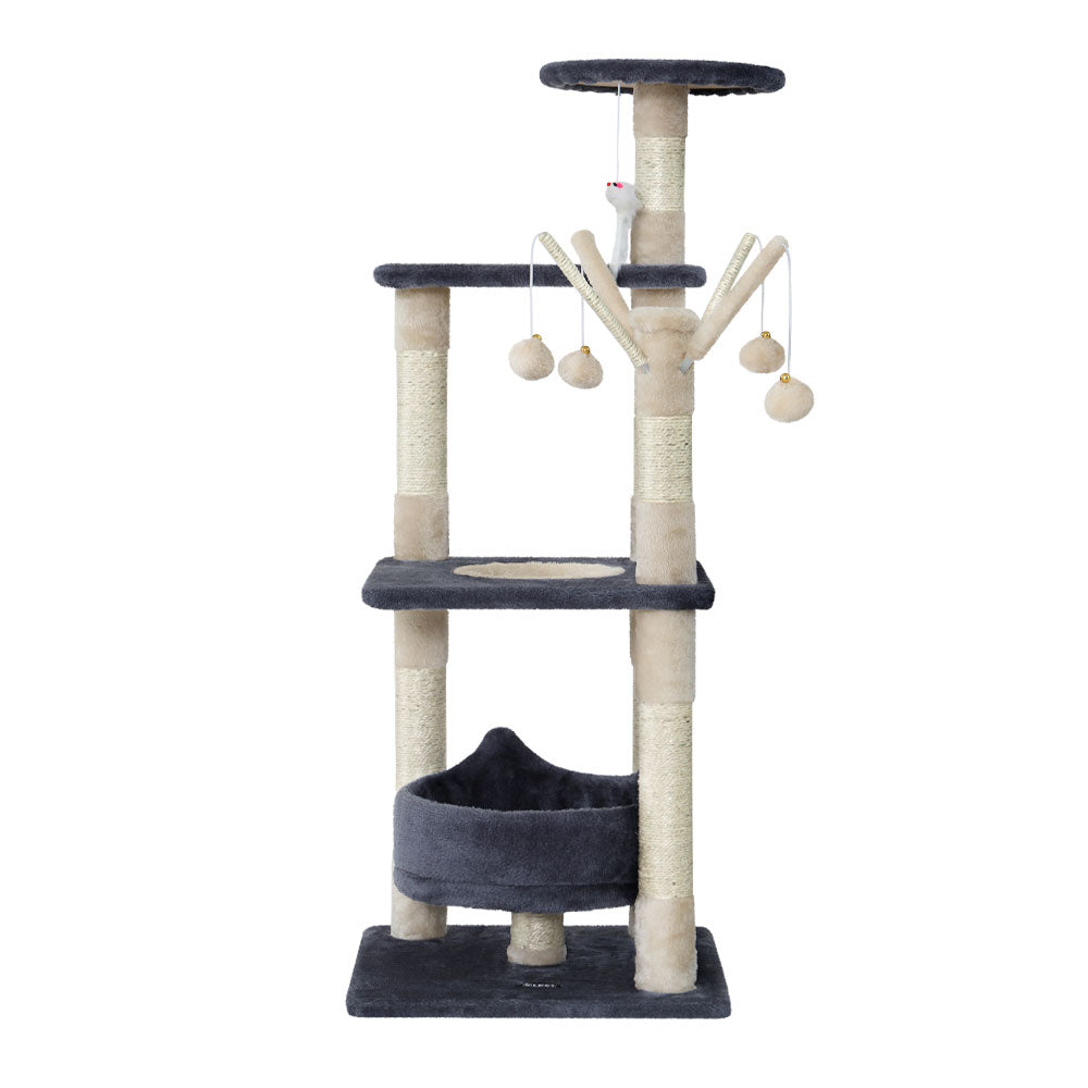 Myra 110cm Cat Tree Tower Scratching Post Wood Condo House Toys