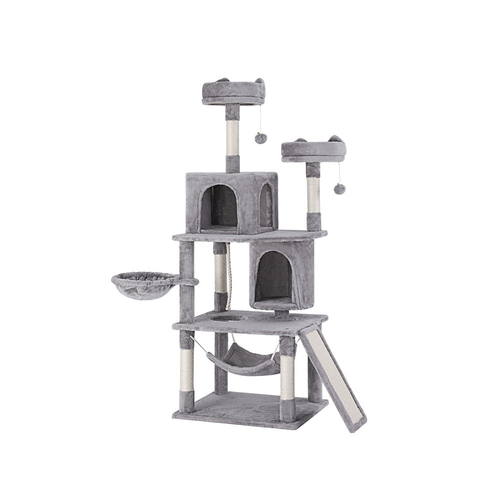 i.Pet 161cm Cat Tree Tower Scratching Post Condo Grey