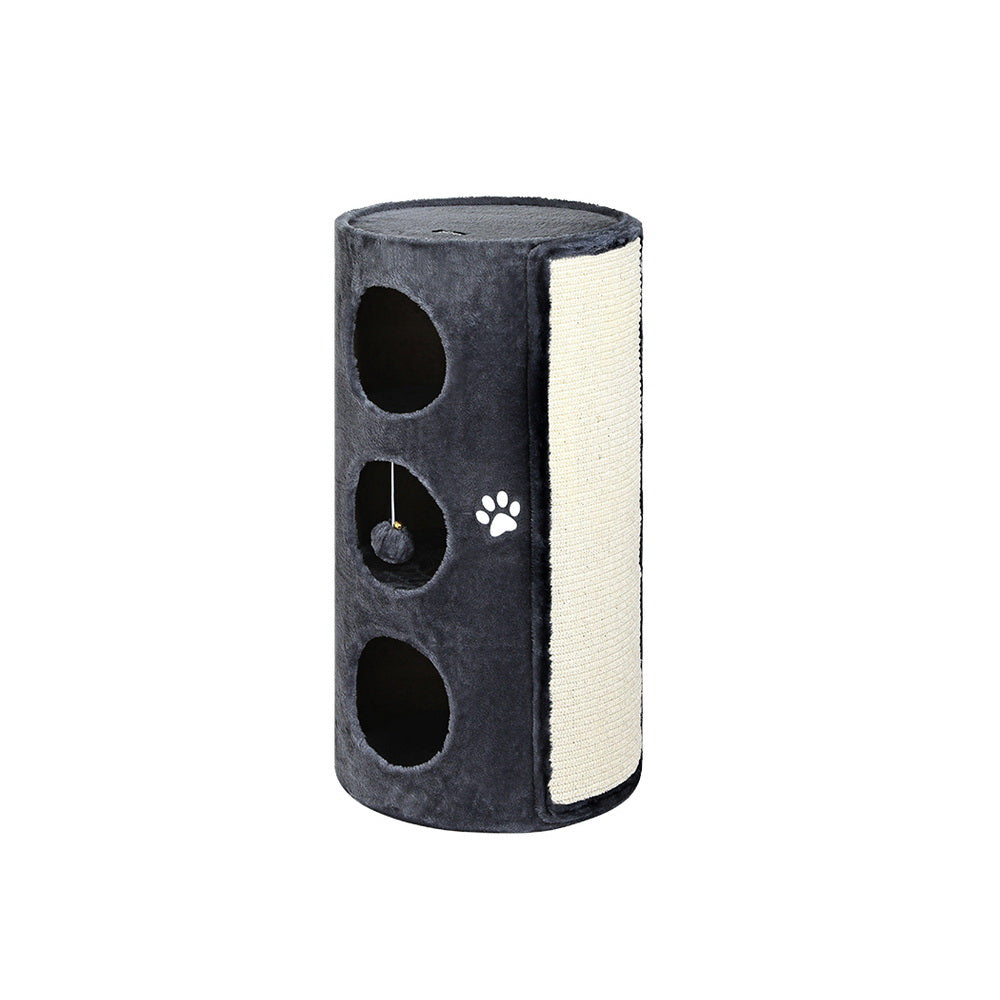 i.Pet 70cm Cat Tree Scratching Post Tower Dark Grey