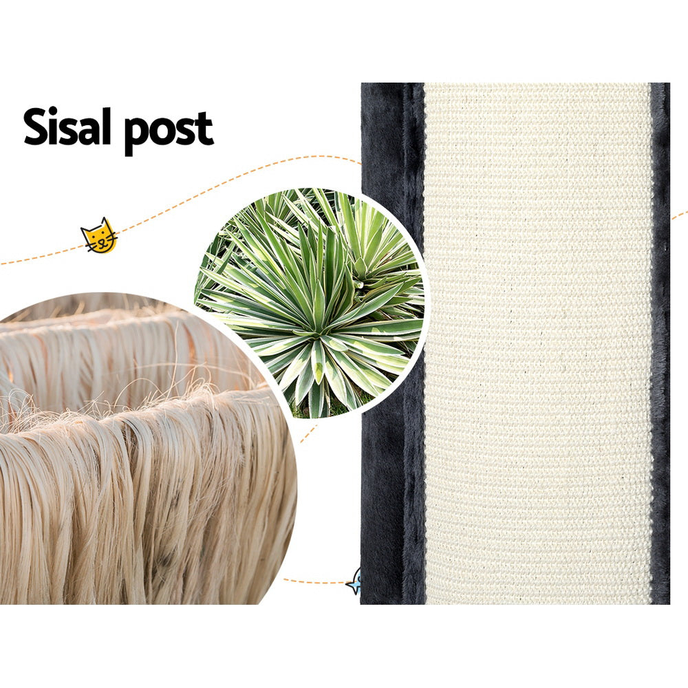 i.Pet 70cm Cat Tree Scratching Post Tower Dark Grey