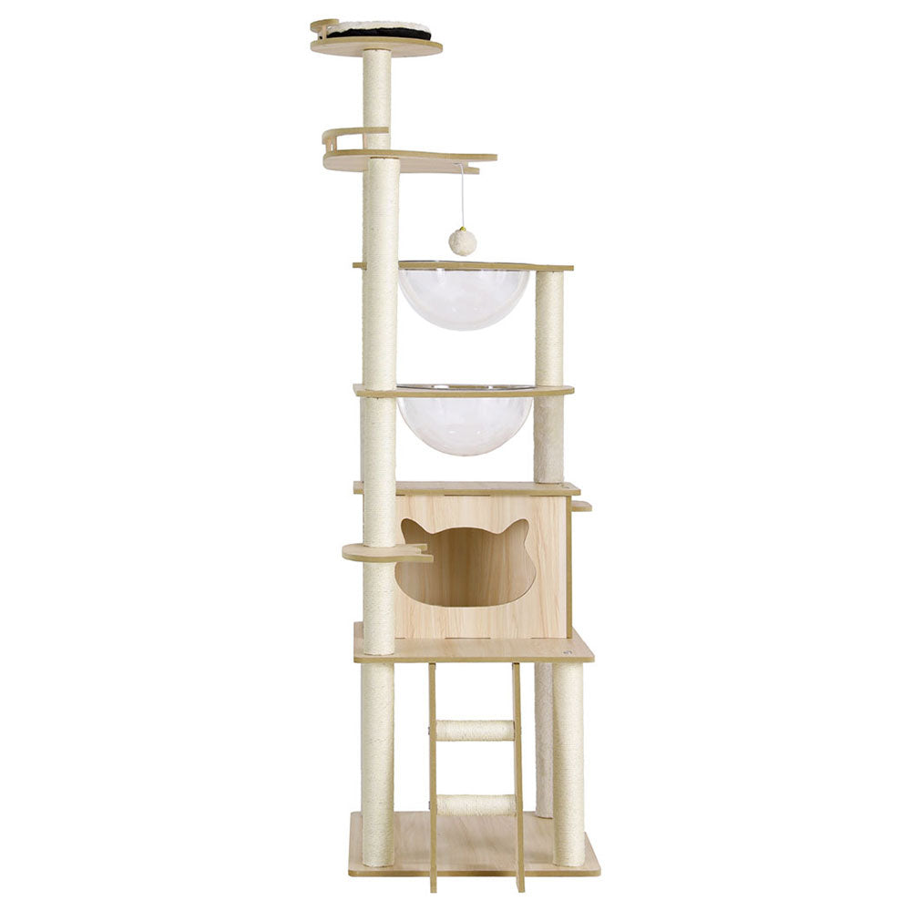 Multi-Tier Cat Tree Tower, Sisal Posts, Ladder, 174cm - i.Pet