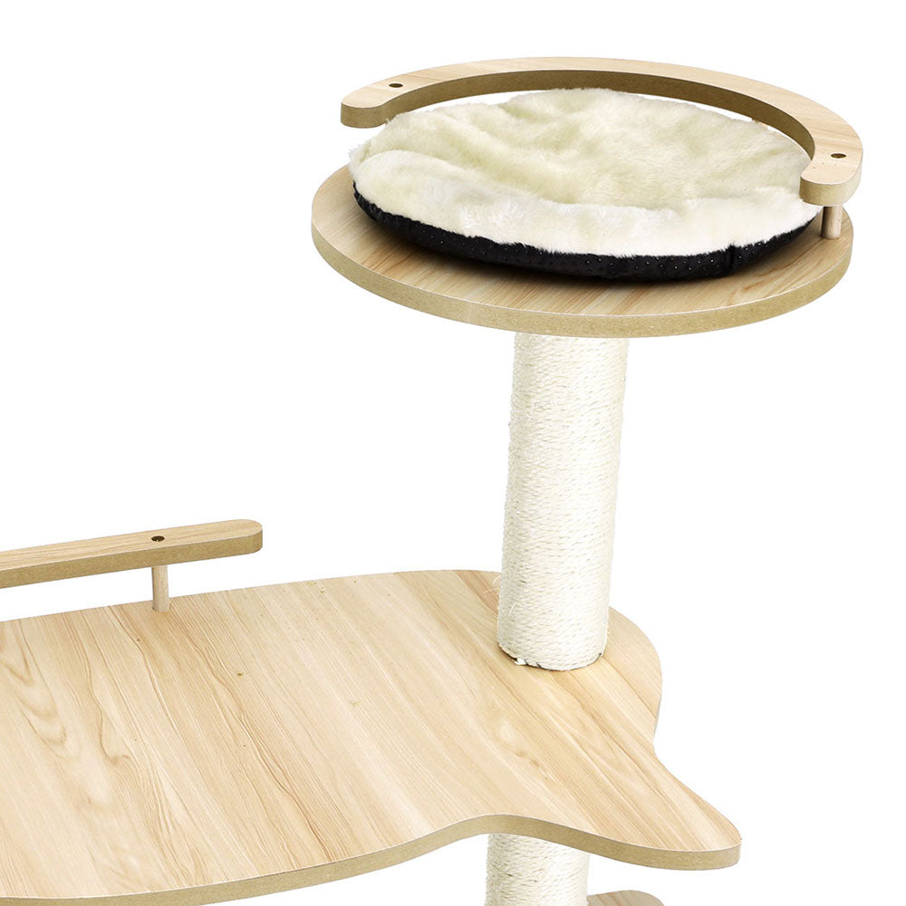 i.Pet 174cm Cat Tree Tower Scratching Post Beige