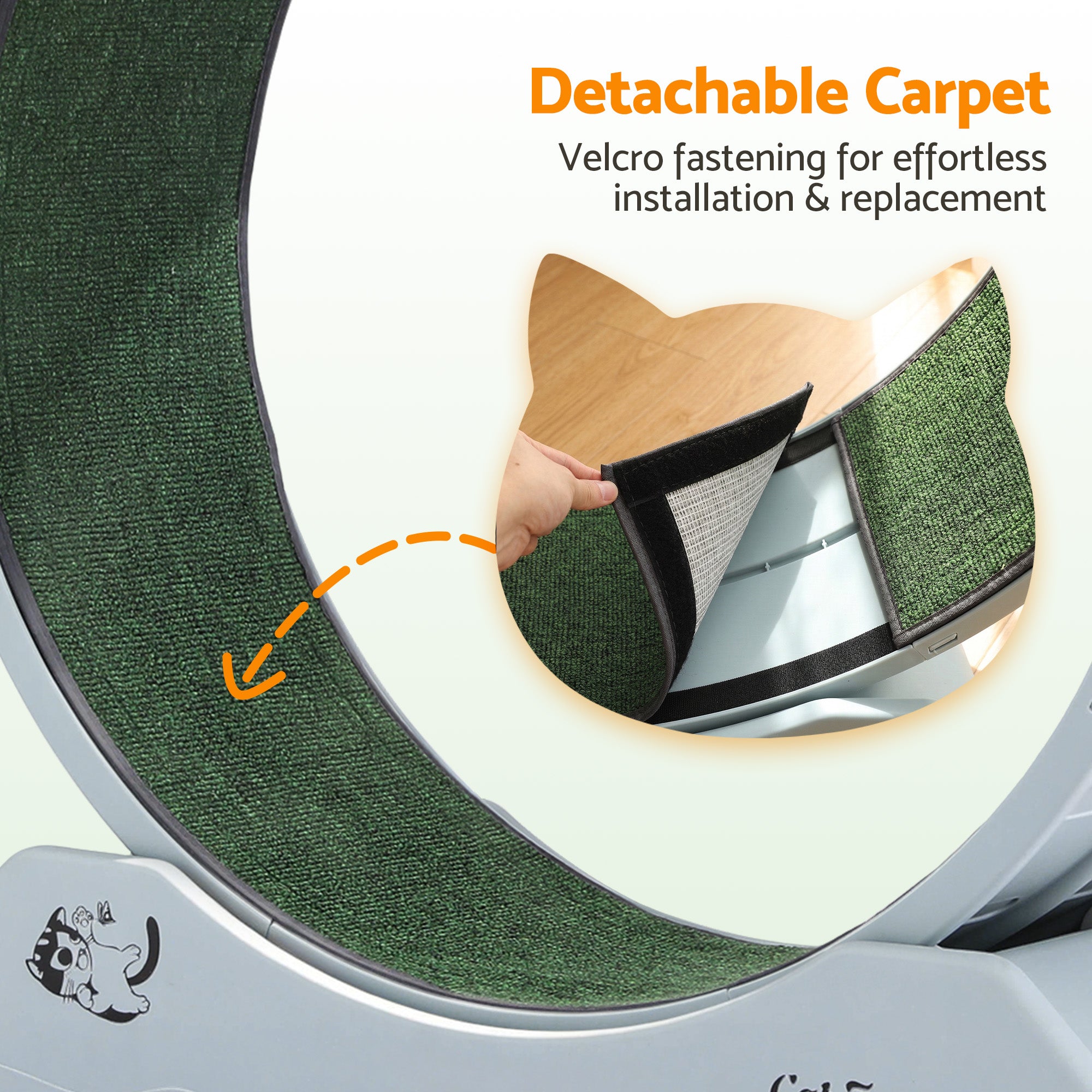 i.Pet Cat Exercise Wheel Treadmill Indoor 80cm Blue & Green