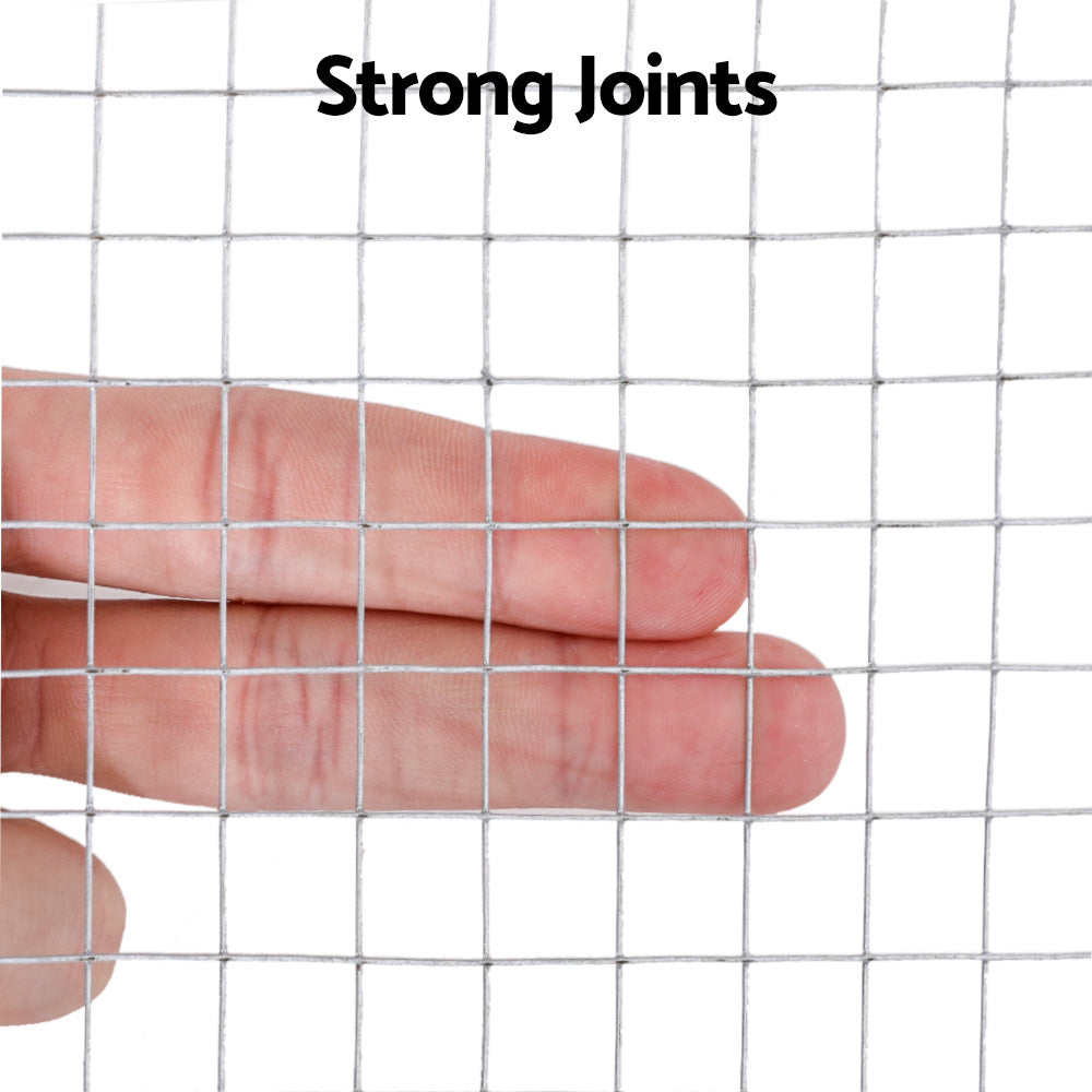 i.Pet 15m x 1.2m Welded Wire Mesh Roll Anti-Rust Poultry Fence