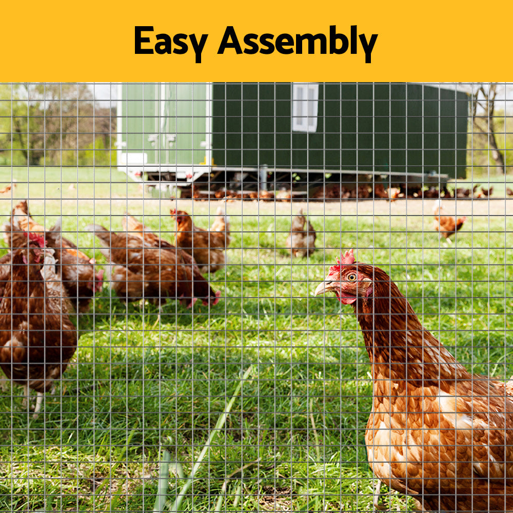 i.Pet 15m x 1.2m Welded Wire Mesh Roll Anti-Rust Poultry Fence