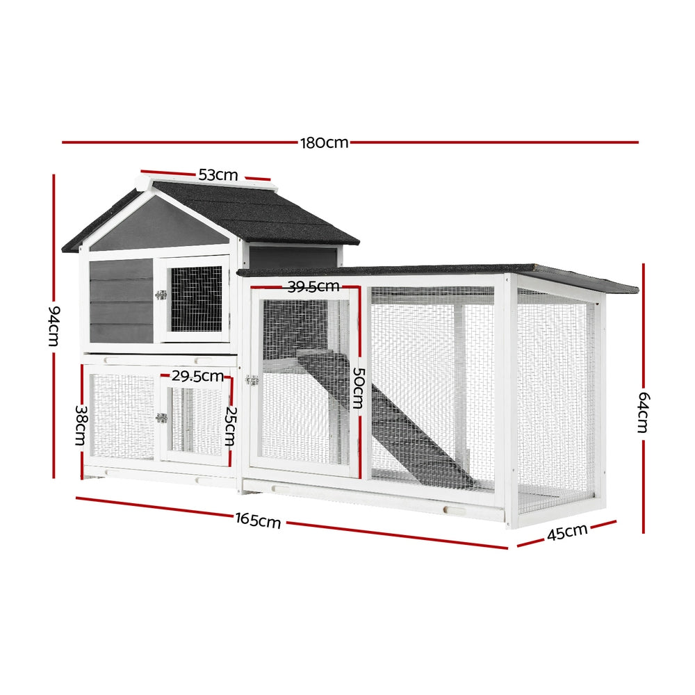 Weather-Resistant Extra Large Wooden Chicken Coop - i.Pet