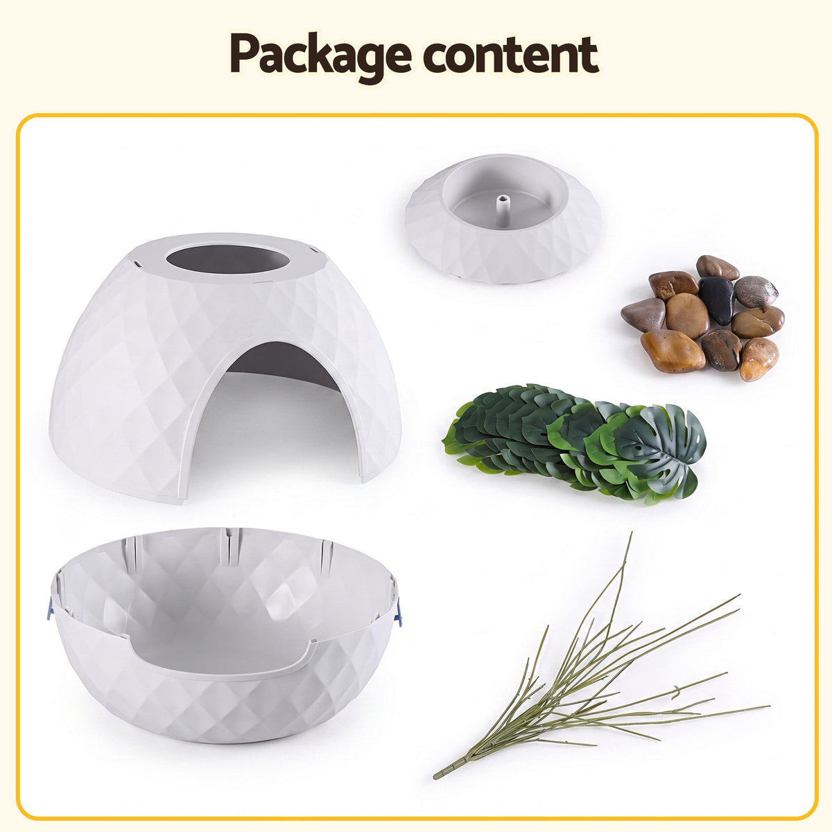 i.Pet Cat Litter Box Enclosure Hidden Litter Tray Planter White