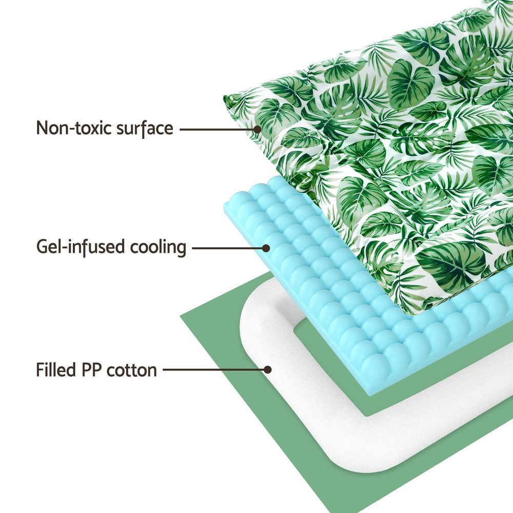 i.Pet Pet Cooling Mat Gel Dog Cat Self-cool Puppy Pad Large Bed Summer Green
