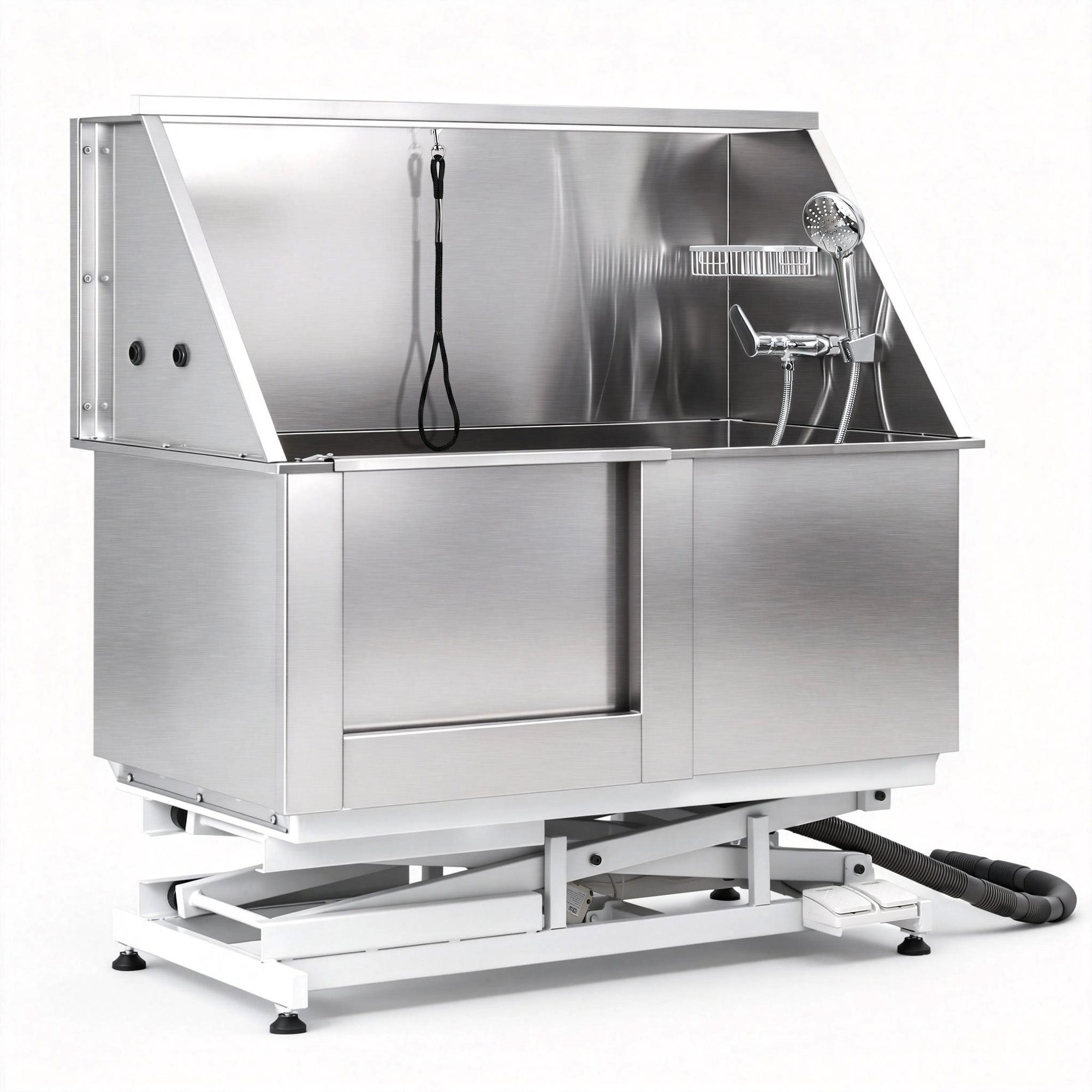 i.Pet Electric Pet Bath Tub Dog Grooming Stainless Steel Wash Station 127cm