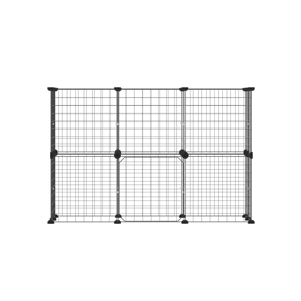 i.Pet Pet Dog Playpen Enclosure Cage 20 Panel Puppy Fence Play Pen Foldable Metal