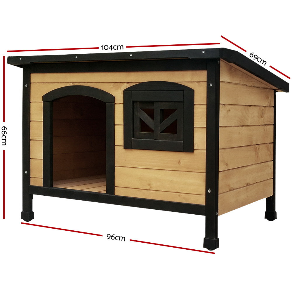 i.Pet Extra Large Wooden Dog Kennel Weatherproof Indoor Outdoor