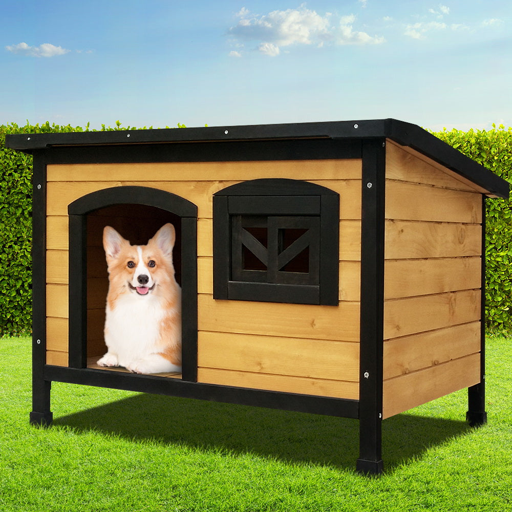 i.Pet Extra Large Wooden Dog Kennel Weatherproof Indoor Outdoor