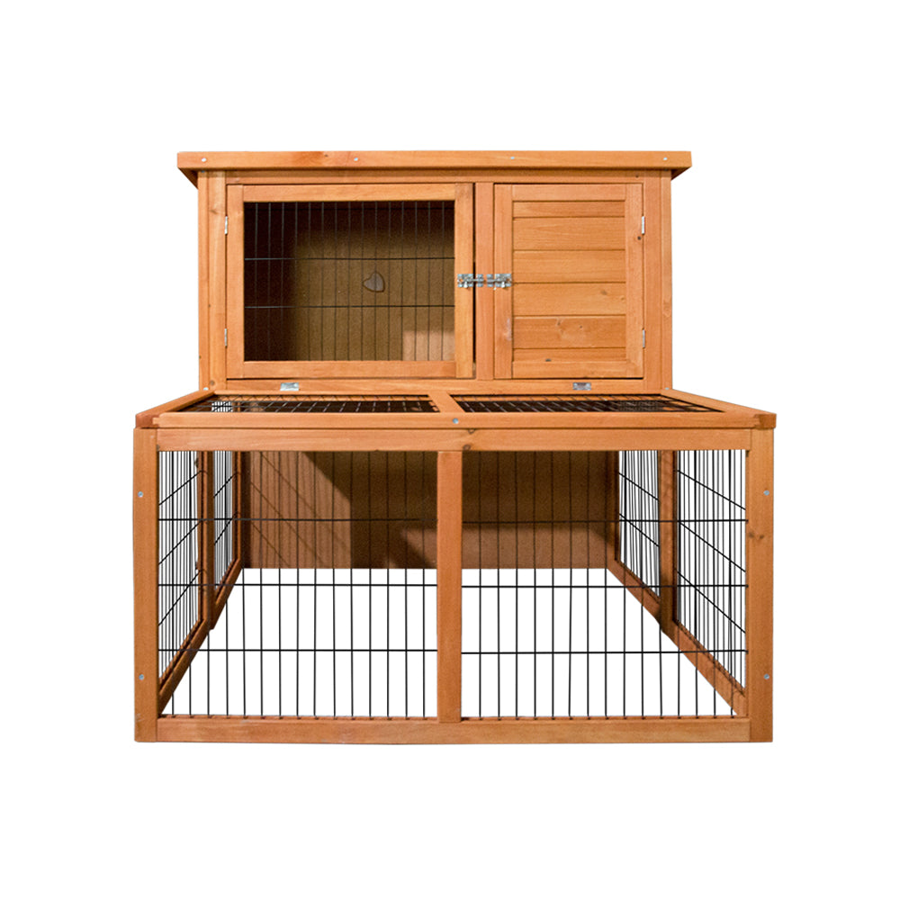 i.Pet Large Wooden Chicken Coop Rabbit Hutch Outdoor Cage
