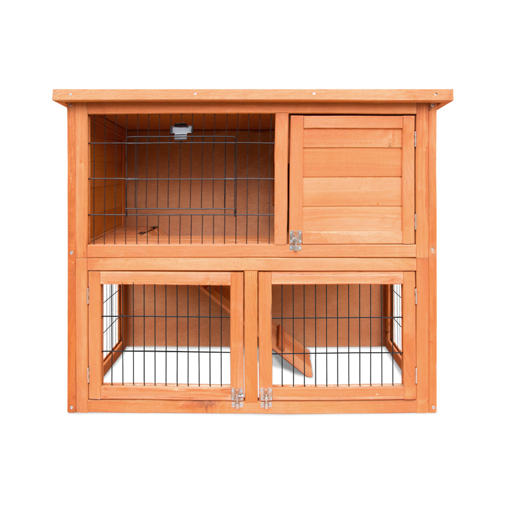 i.Pet Large Wooden Chicken Coop Rabbit Hutch Outdoor Cage