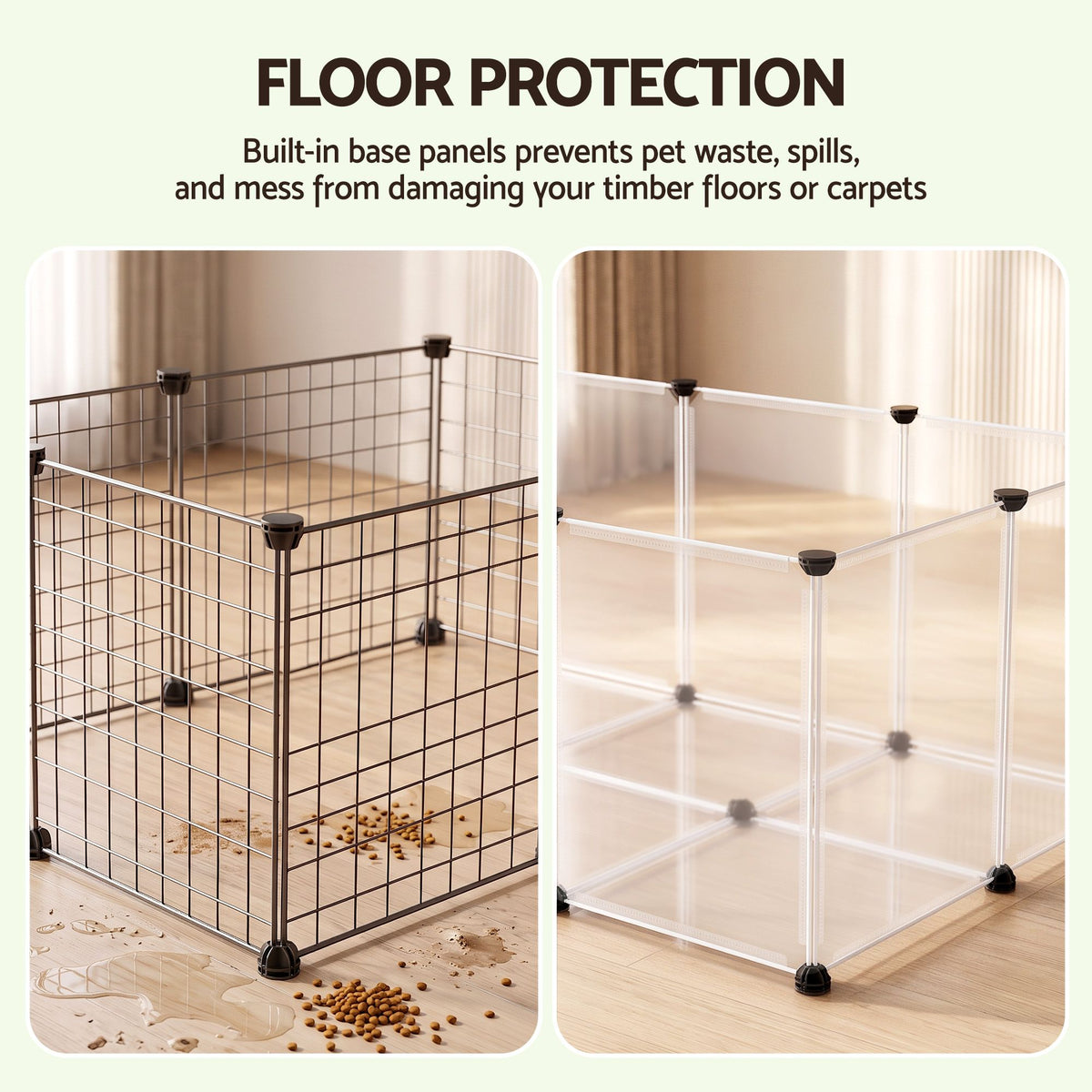 i.Pet 20 Panel DIY Pet Playpen Small Animal Enclosure 125cm