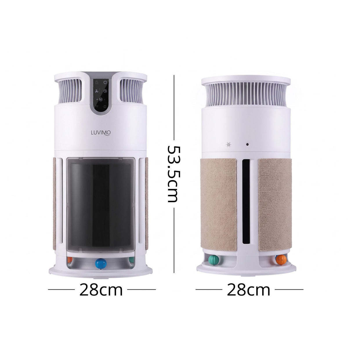 LUVIMO Pet Air Purifier H13 HEPA Smart Air Cleaner CADR 350 w/ Cat Toys for Home