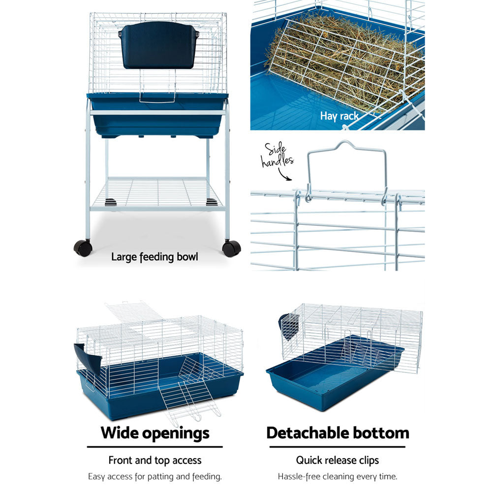 i.Pet 106cm Indoor Rabbit Hutch Enclosure with Stand