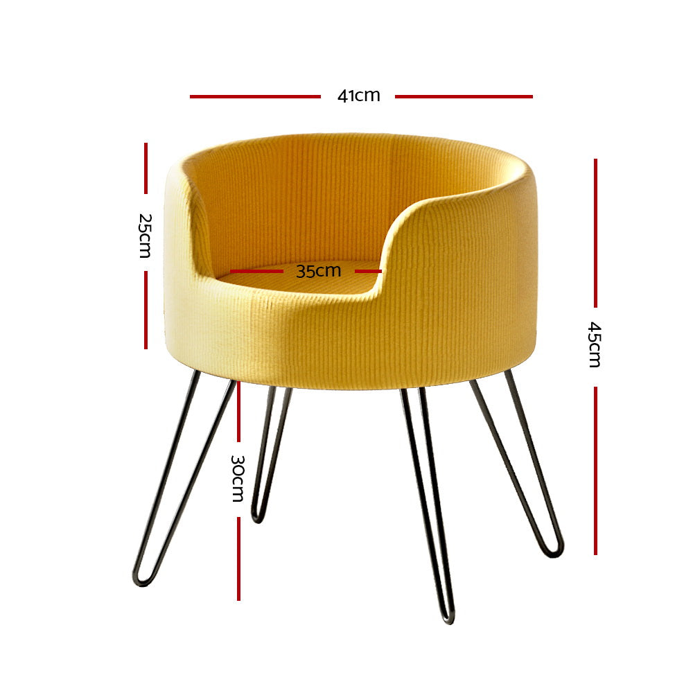i.Pet Pet Sofa Lounge Raised Dog Cat Bed Yellow