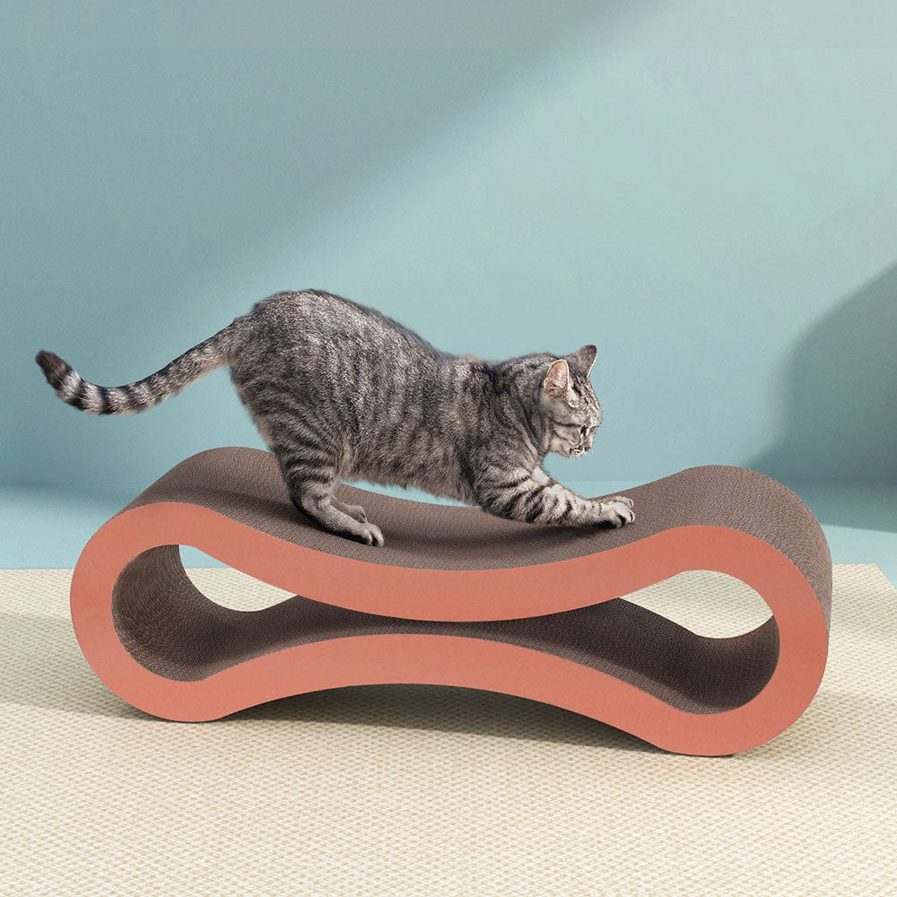 i.Pet Cat Scratching Board Scratcher Cardboard Kitten Indoor Climbing Bed Catnip