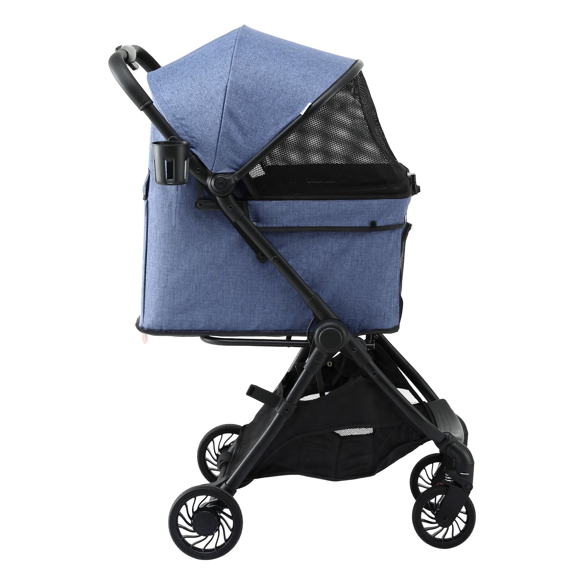 i.Pet Pet Stroller Pram Gravity Folding Dog Cage Large Travel Pushchair 4 Wheels