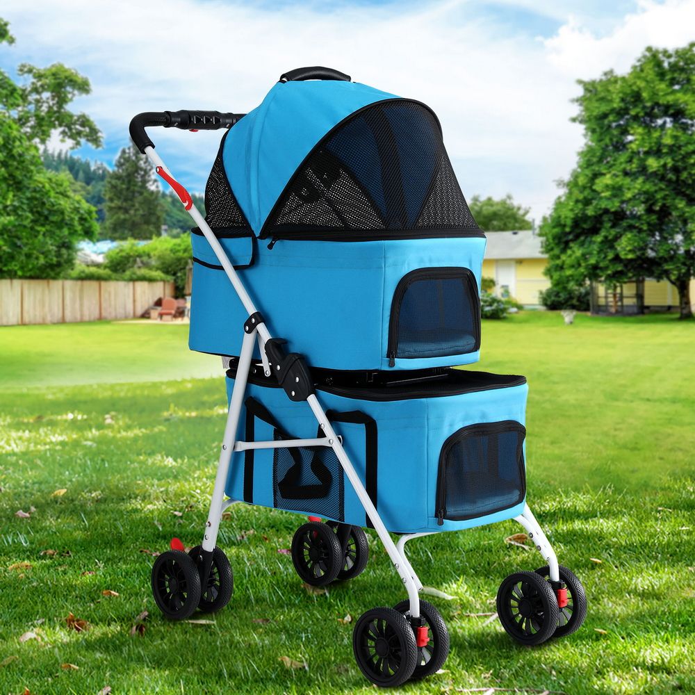 i.Pet 3-in-1 Pet Stroller Large Dog Pram Foldable