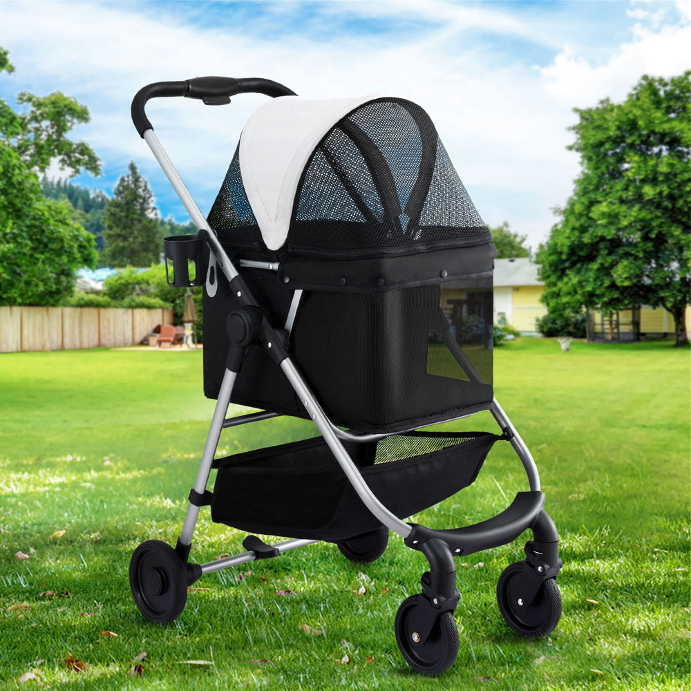 i.Pet Large Pet Stroller Dog Cat Pram Foldable Travel Pushchair
