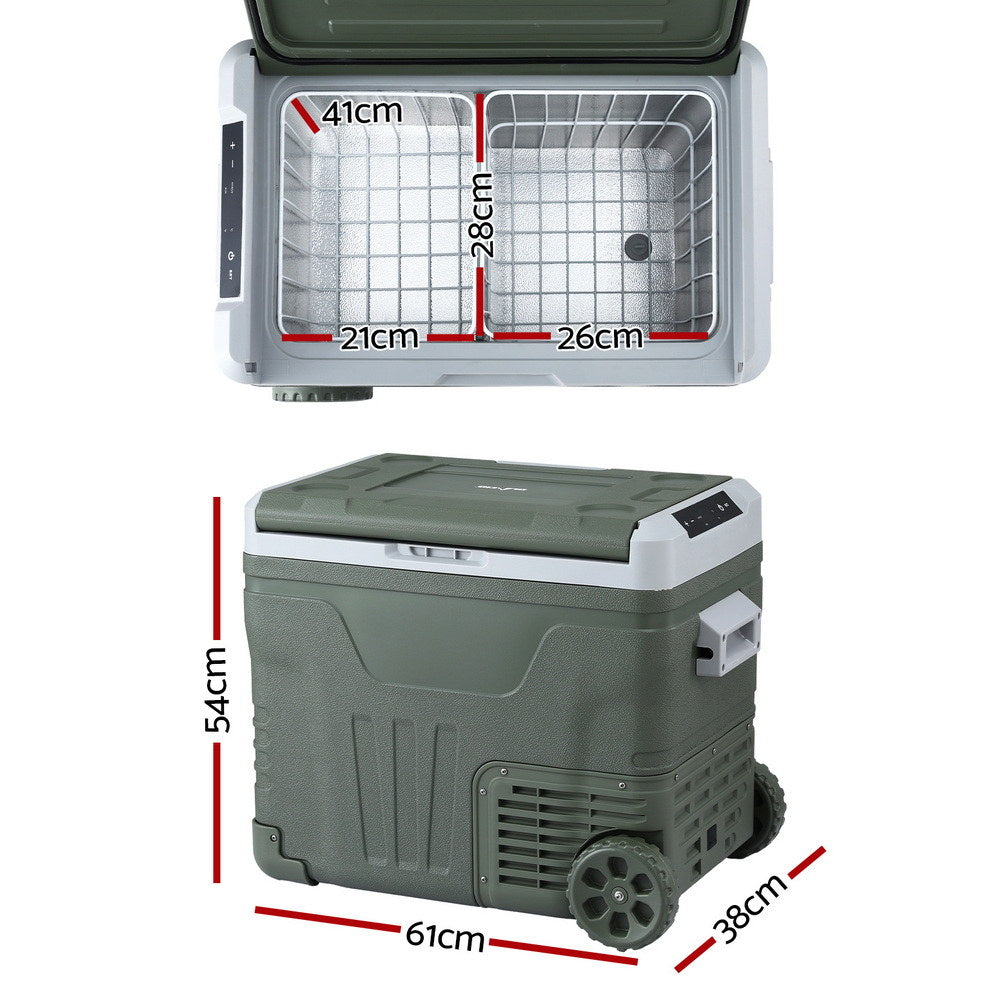 Glacio 50L Portable Fridge Freezer Camping 12V/24V/240V
