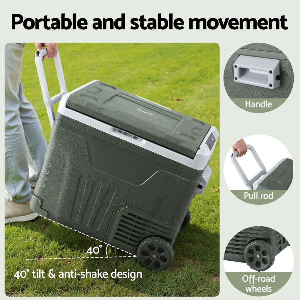 Glacio 50L Portable Fridge Freezer Camping 12V/24V/240V