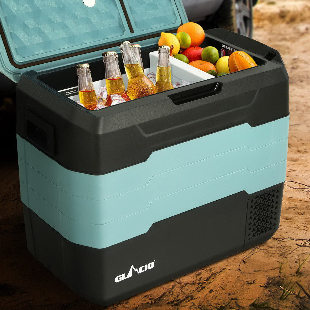 Glacio 50L Portable Fridge Freezer Camping Caravan 12V/24V/240V