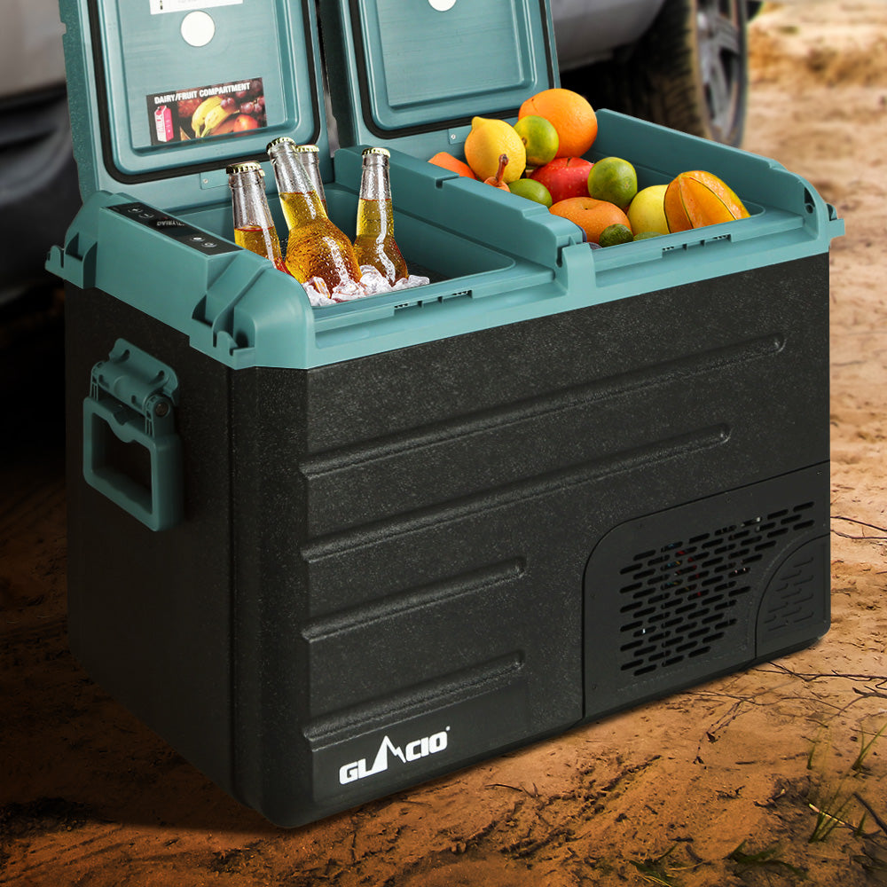 Glacio 50L Portable Fridge Freezer Caravan Cooler 12V/24V/240V