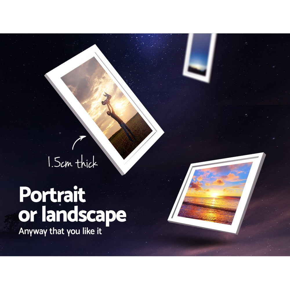 Artiss 30-Piece Photo Frame Set White 8x10" 5x7" 4x6" 3.5x5"