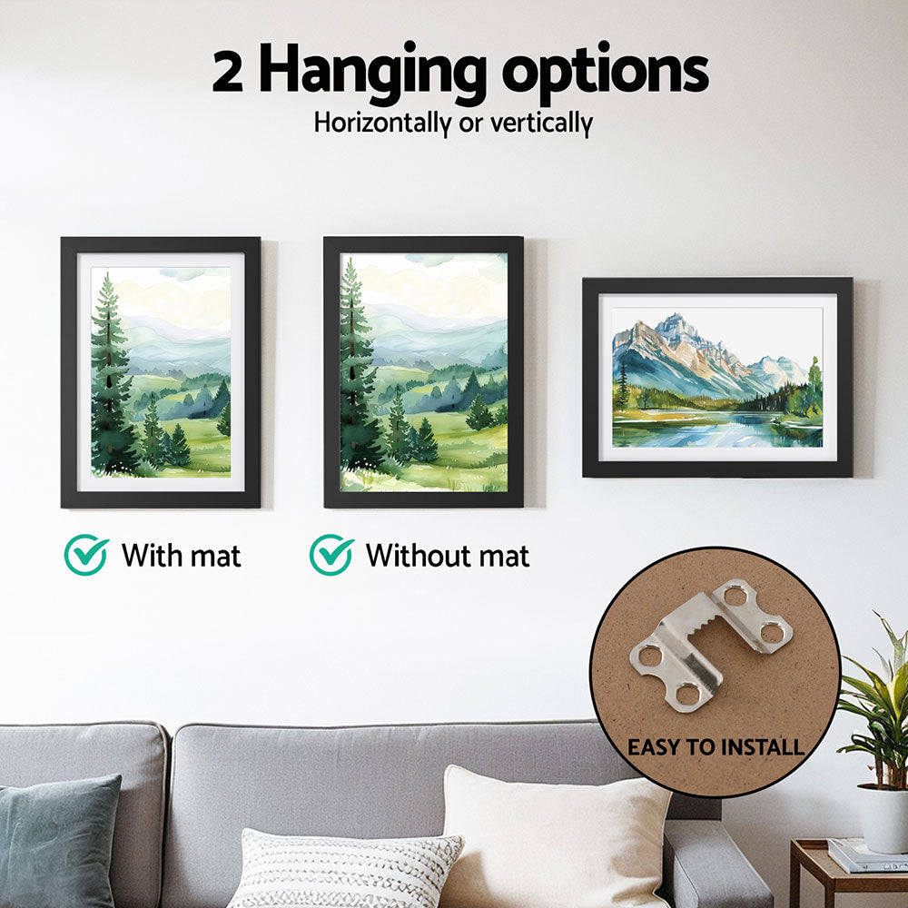 Artiss A4 Photo Frame Set 3-Piece Black
