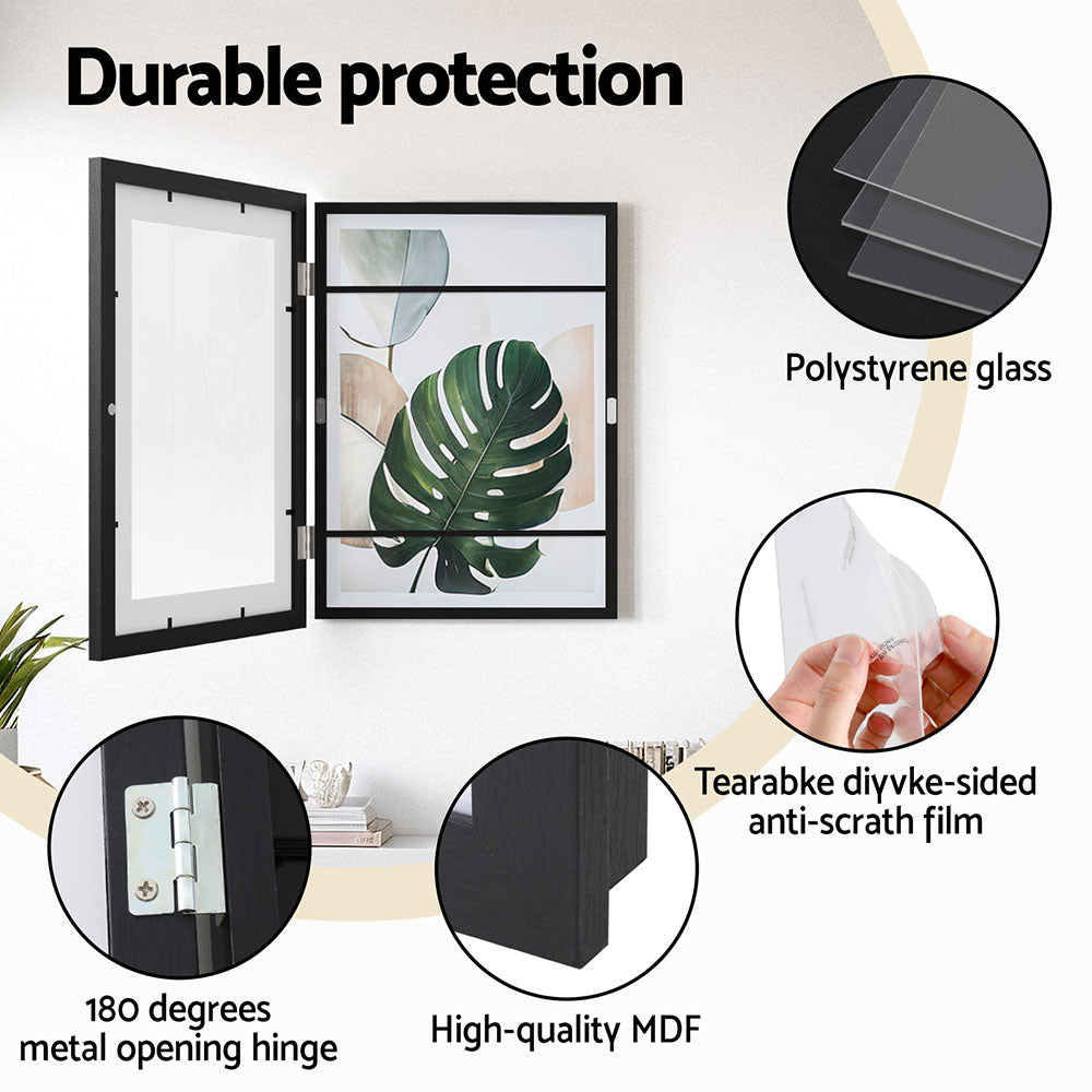 Artiss A4 Photo Frame Set 3-Piece Black