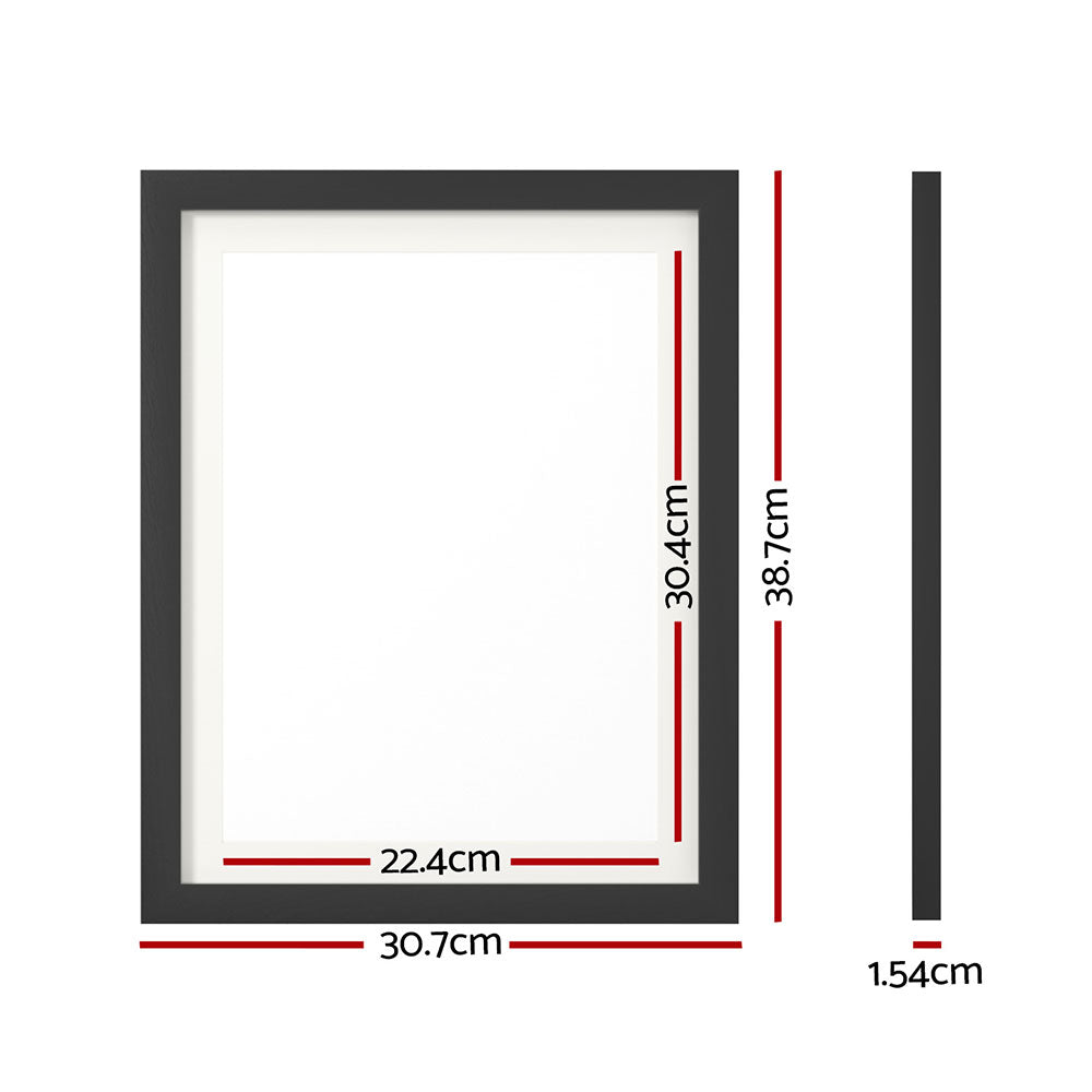 Artiss 3-Piece Photo Frame Set Black 10"x14"