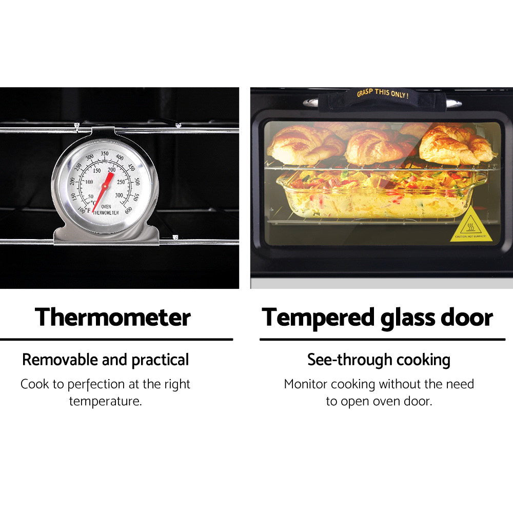 Devanti Portable LPG Gas Oven Silver Camping Stove