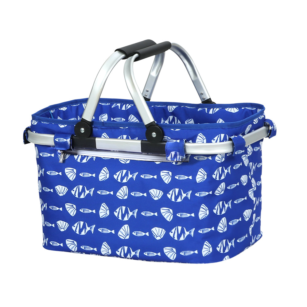 Alfresco Insulated Picnic Basket Folding Hamper