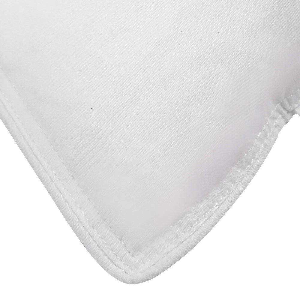 Giselle Twin Pack Duck Feather Down Pillows Hypoallergenic White