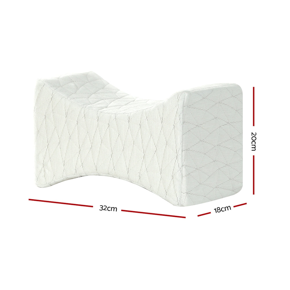 Giselle Memory Foam Knee Pillow Ergonomic Contoured Design