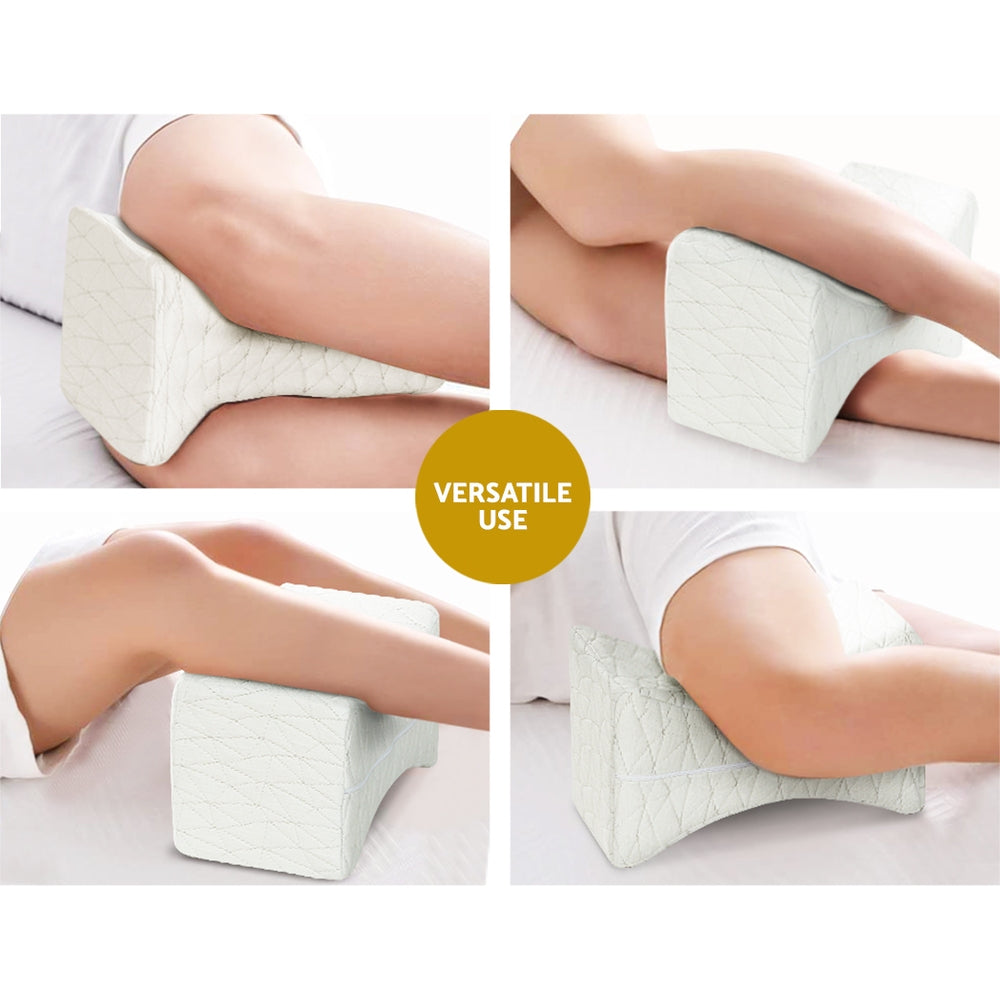 Giselle Memory Foam Knee Pillow Ergonomic Contoured Design