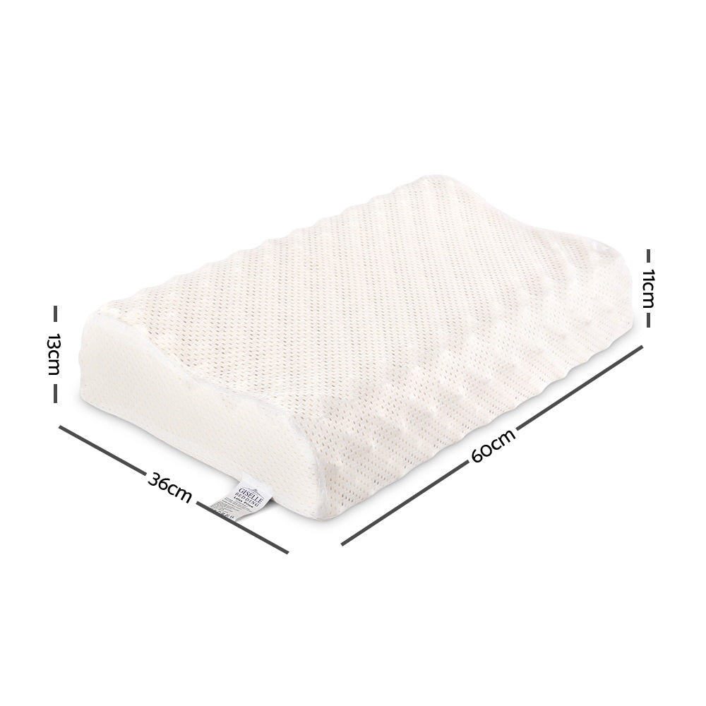 Giselle Twin Pack Natural Latex Pillows Anti-Bacterial