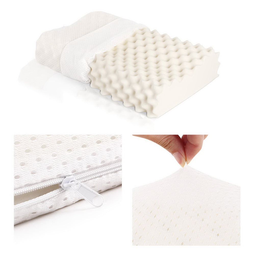Giselle Twin Pack Natural Latex Pillows Anti-Bacterial