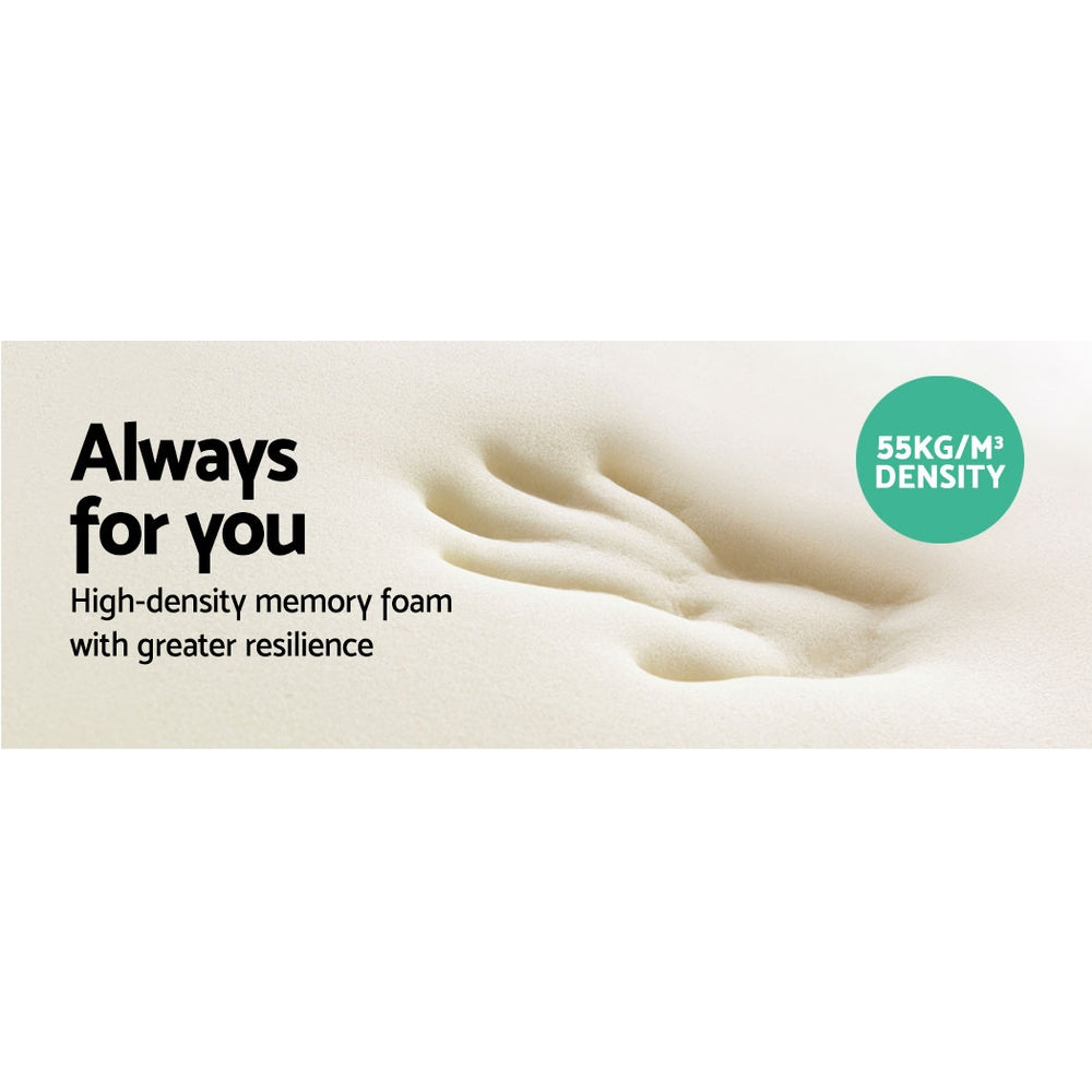 Giselle Bedding Contour Memory Foam Pillow Navy