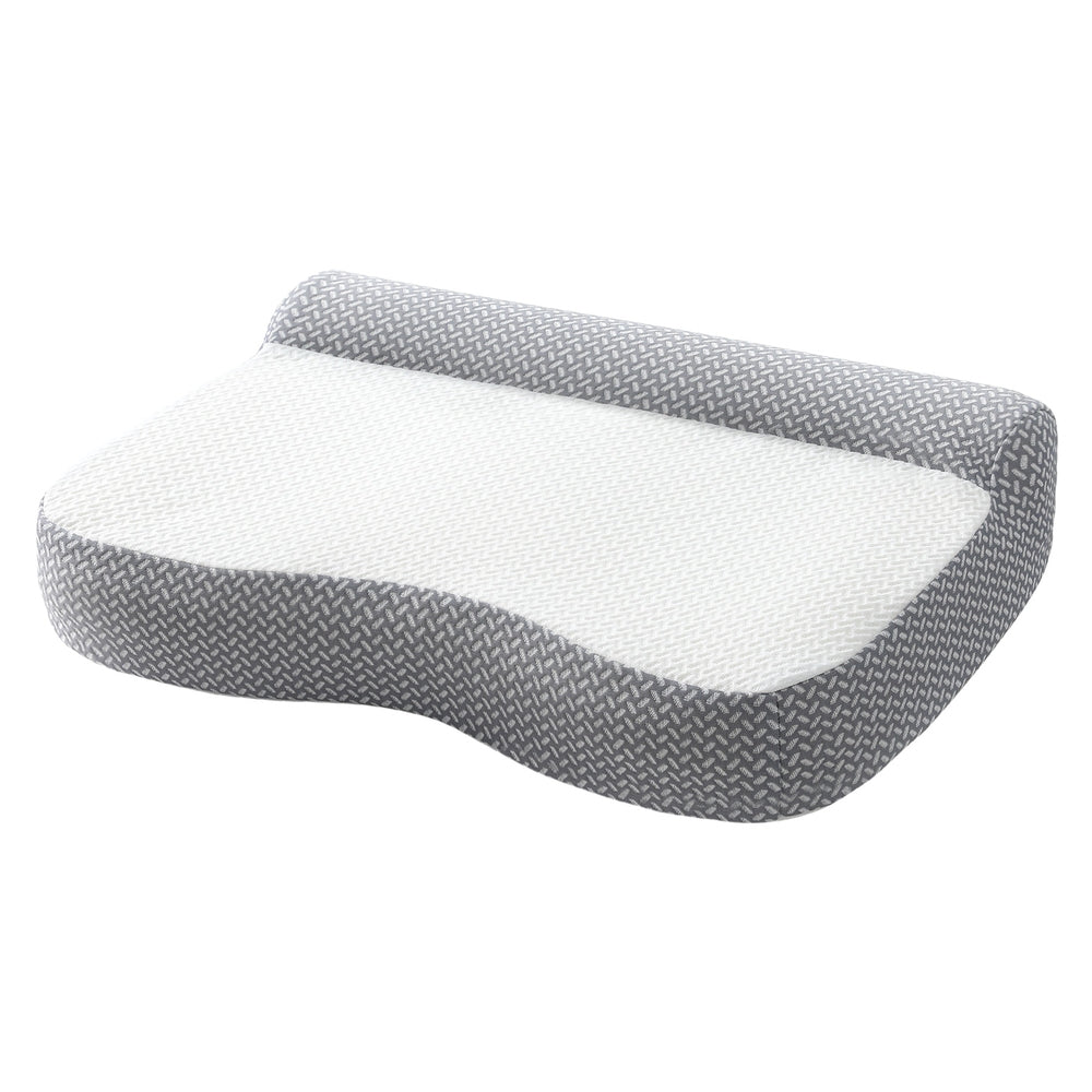 Giselle Memory Foam Contour Pillow Ergonomic White/Grey