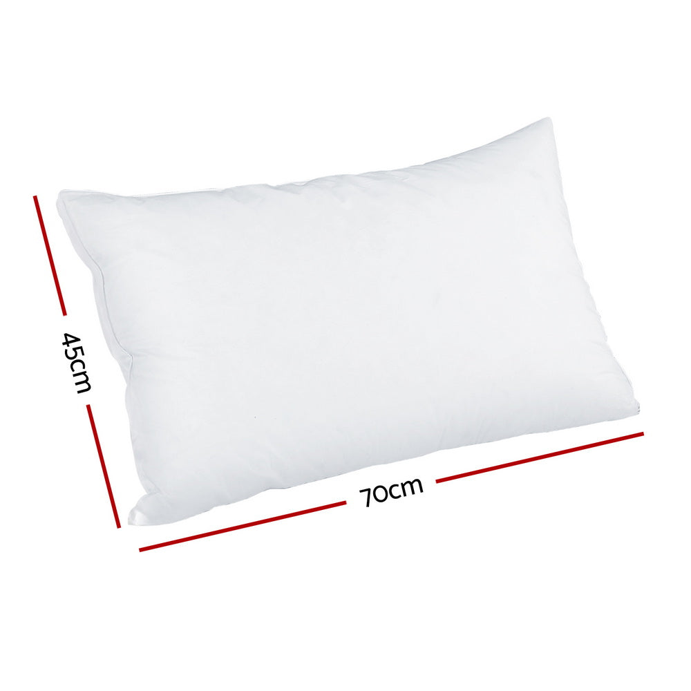 Giselle Bedding 70x45CM Shredded Memory Foam Pillow Adjustable Loft White