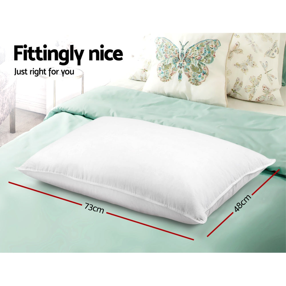 Giselle Bedding 4-Pack Pillows Family Hotel 48x73cm (2 Firm, 2 Medium)